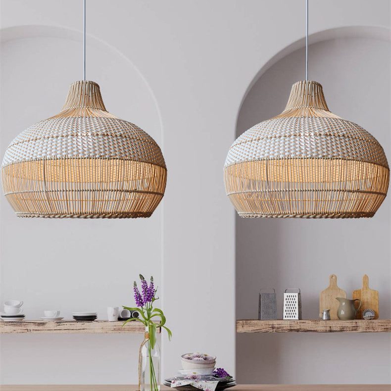 Rattan Woven Pendant Light
