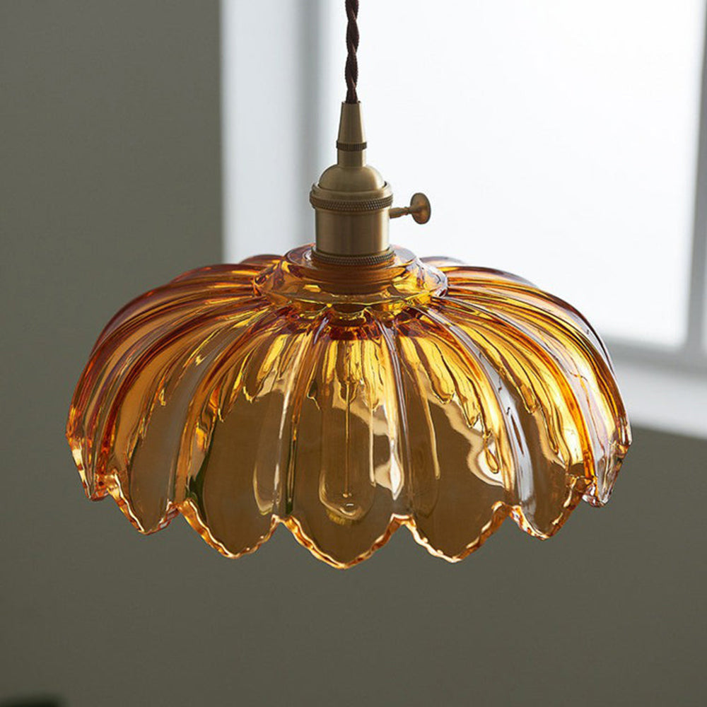 Vintage Glass Pendant Light