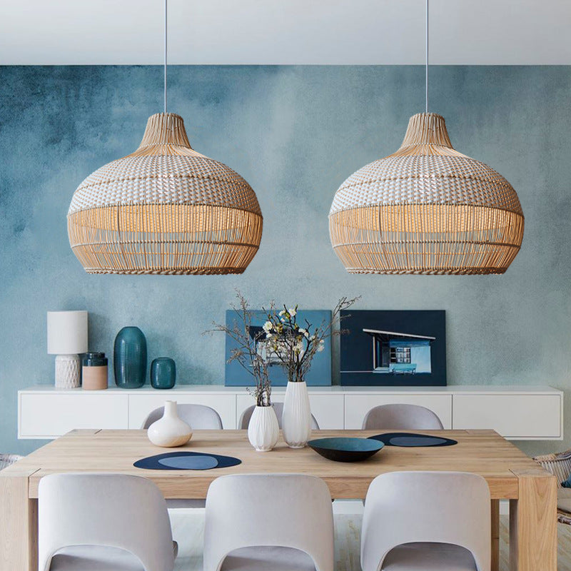 Rattan Woven Pendant Light