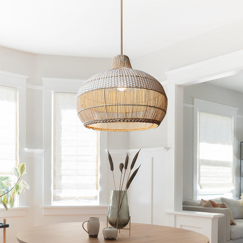 Rattan Woven Pendant Light