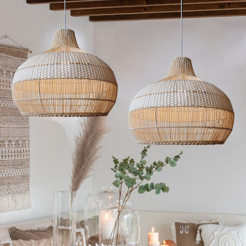 Rattan Woven Pendant Light