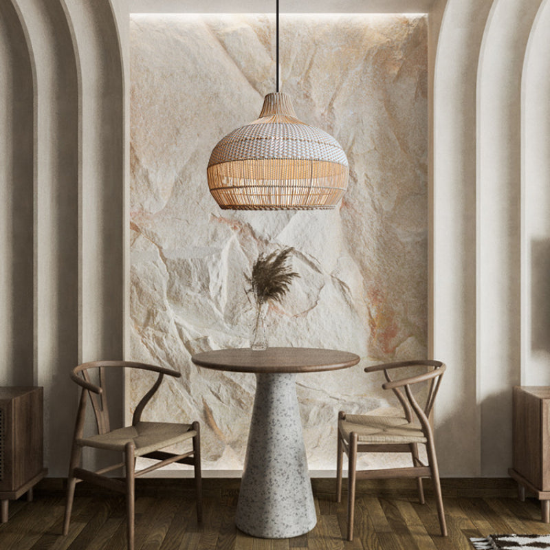 Rattan Woven Pendant Light