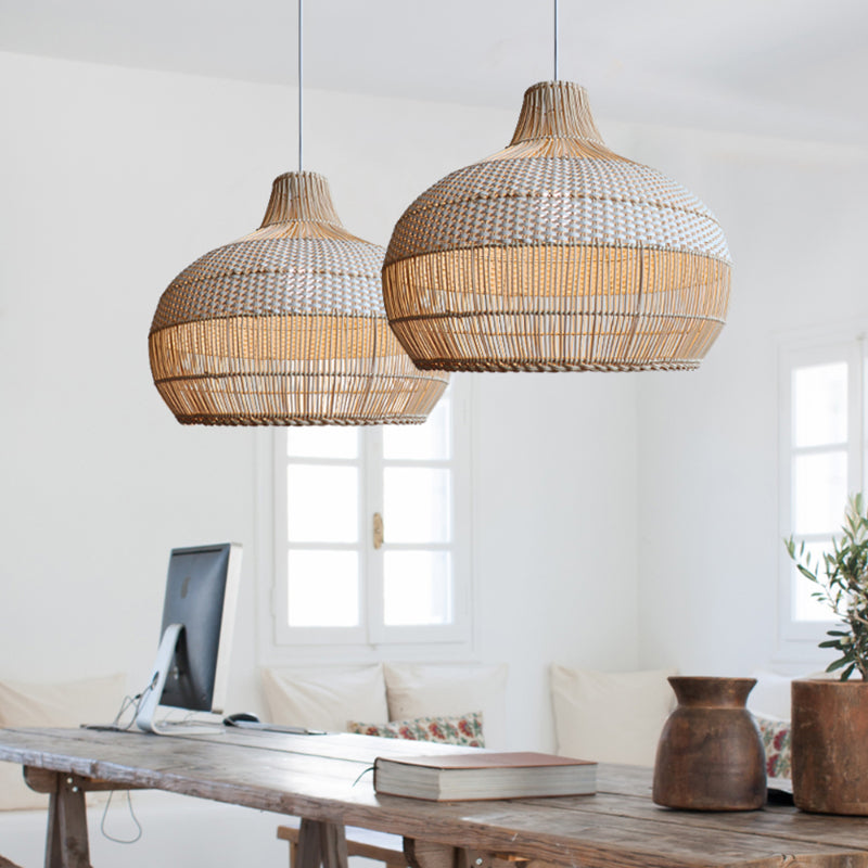 Rattan Woven Pendant Light