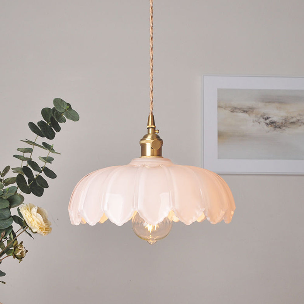 Vintage Glass Pendant Light