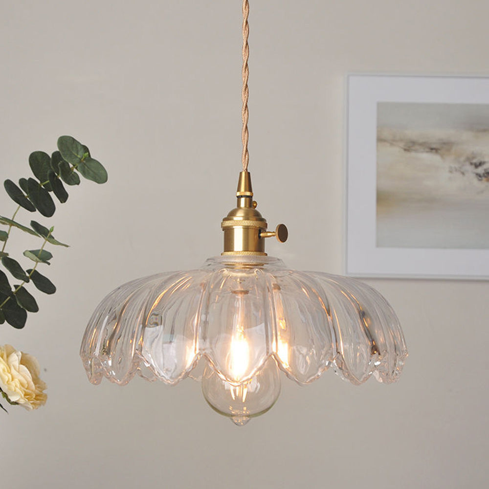 Vintage Glass Pendant Light