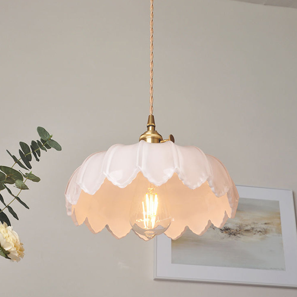 Vintage Glass Pendant Light