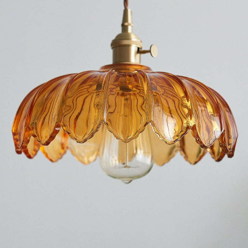 Vintage Glass Pendant Light