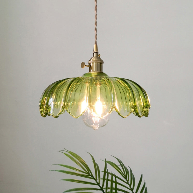 Vintage Glass Pendant Light