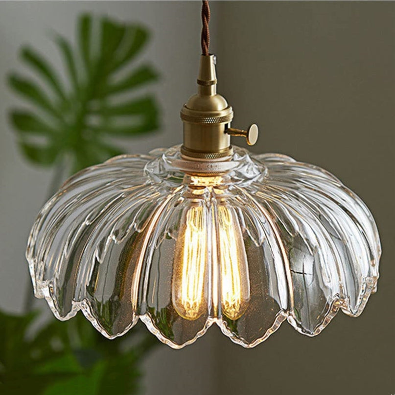 Vintage Glass Pendant Light