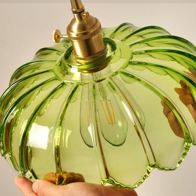 Vintage Glass Pendant Light