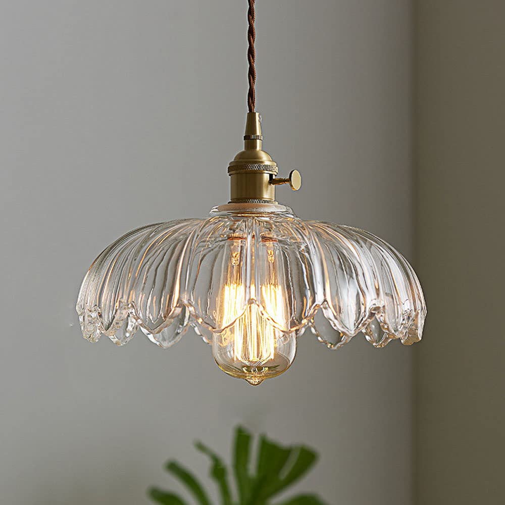 Vintage Glass Pendant Light