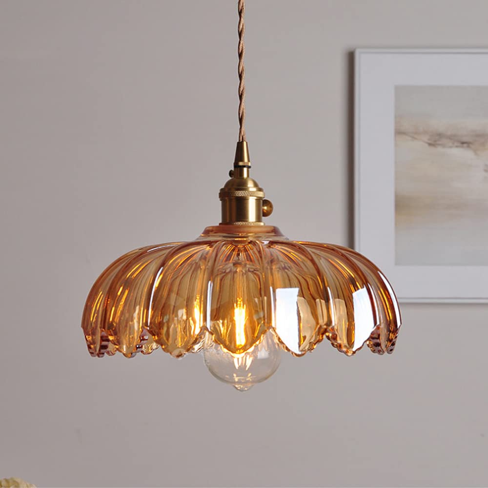 Vintage Glass Pendant Light