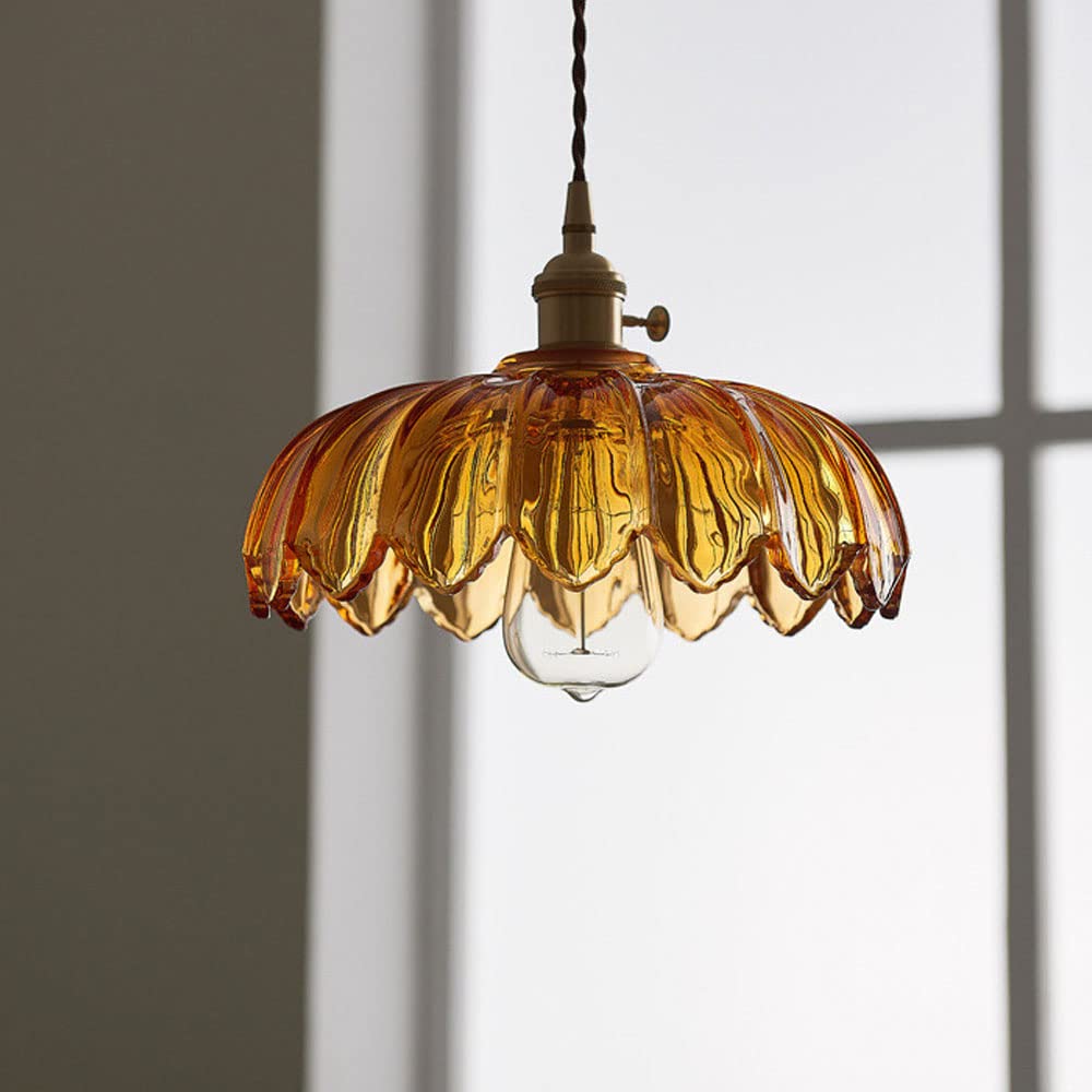 Vintage Glass Pendant Light