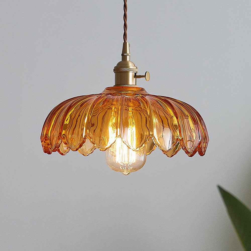 Vintage Glass Pendant Light