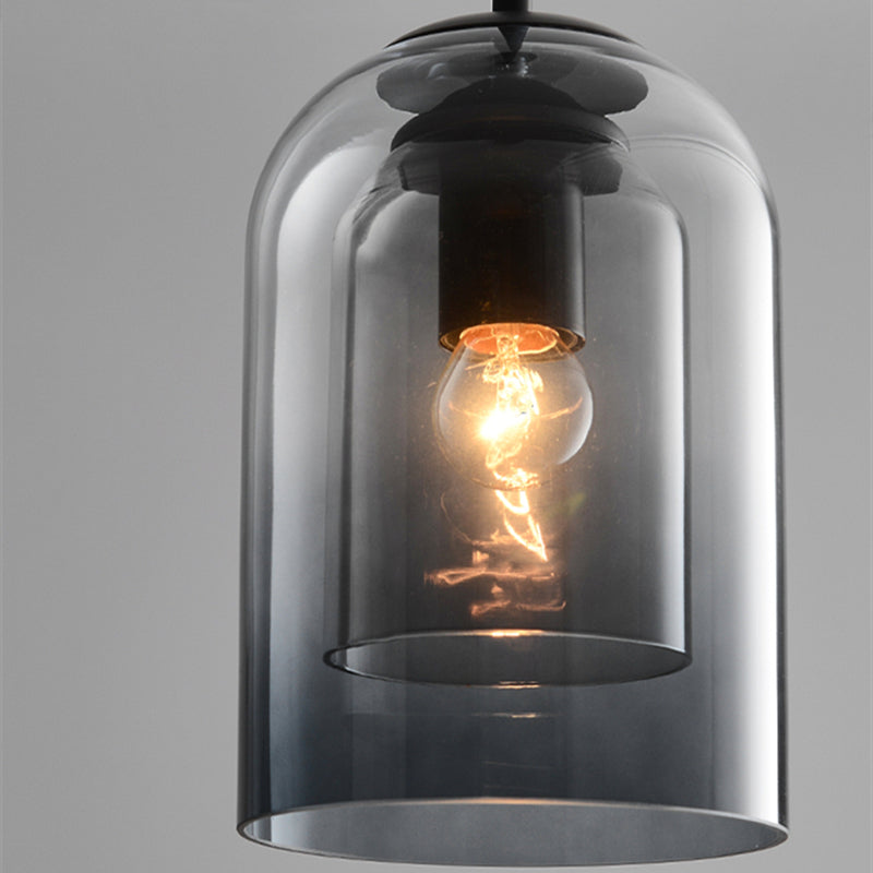 Double Glass Mica Pendant Light