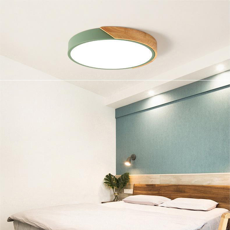 Nordic Wooden Macaroon Ceiling Light
